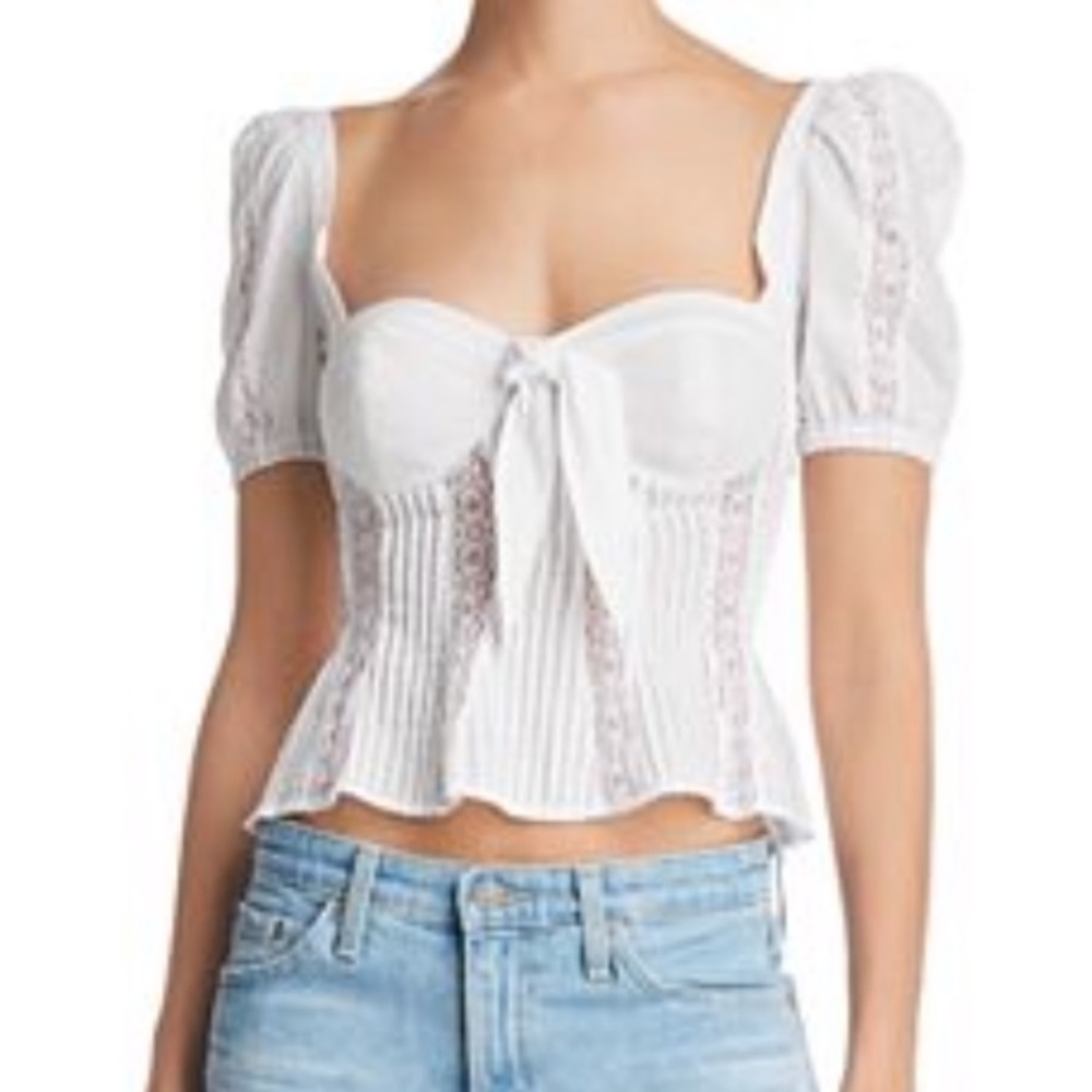 ISO: FOR LOVE AND LEMONS VIRGINIA LACEY BLOUSE